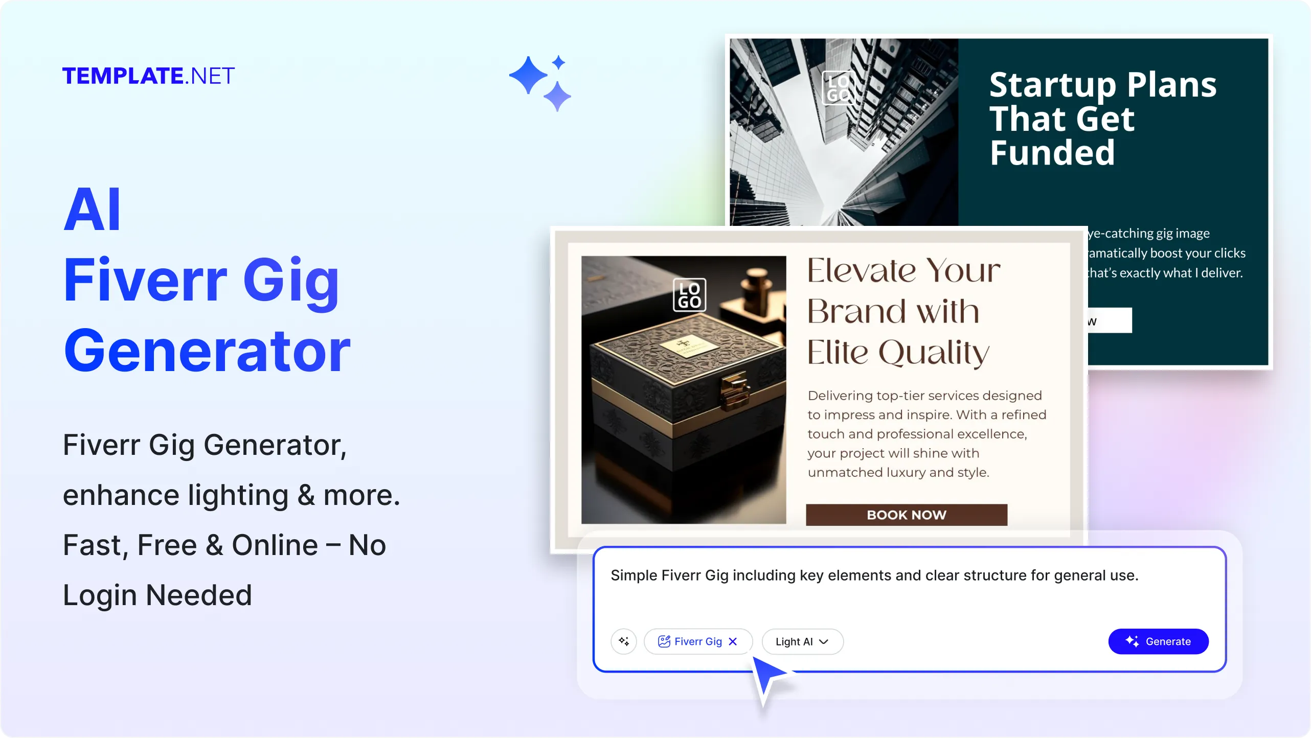 Free AI Fiverr Gig Generator Create Gig Images Online [ No Signup ]